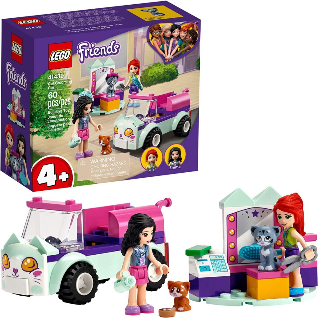 lego friends cat grooming car 41439 building kit (4)