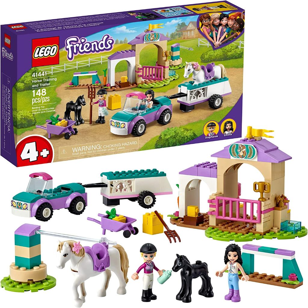 lego friends horse training and trailer 41441 (148 pieces) (3)