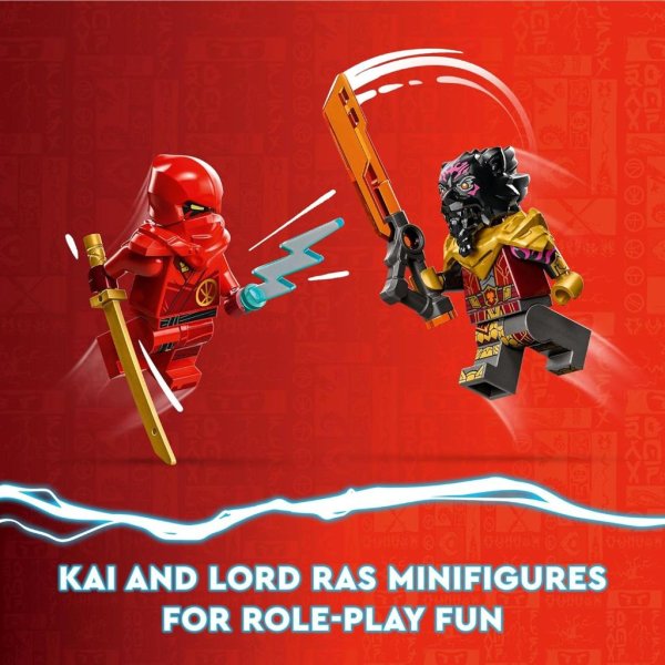 lego ninjago kai and ras’ car and bike battle 71789 beginner building toy set3