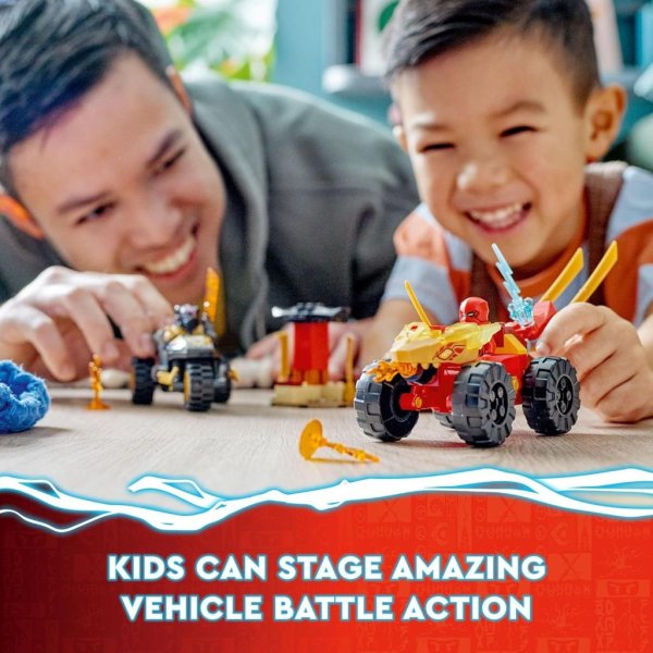lego ninjago kai and ras’ car and bike battle 71789 beginner building toy set5
