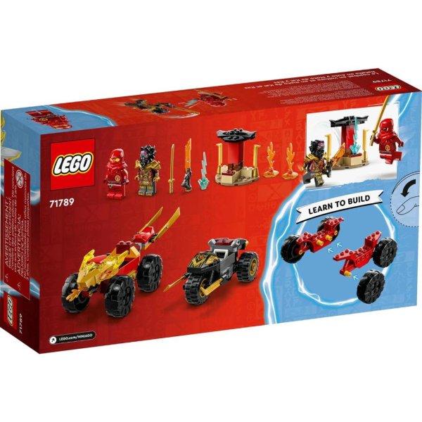 lego ninjago kai and ras’ car and bike battle 71789 beginner building toy set7