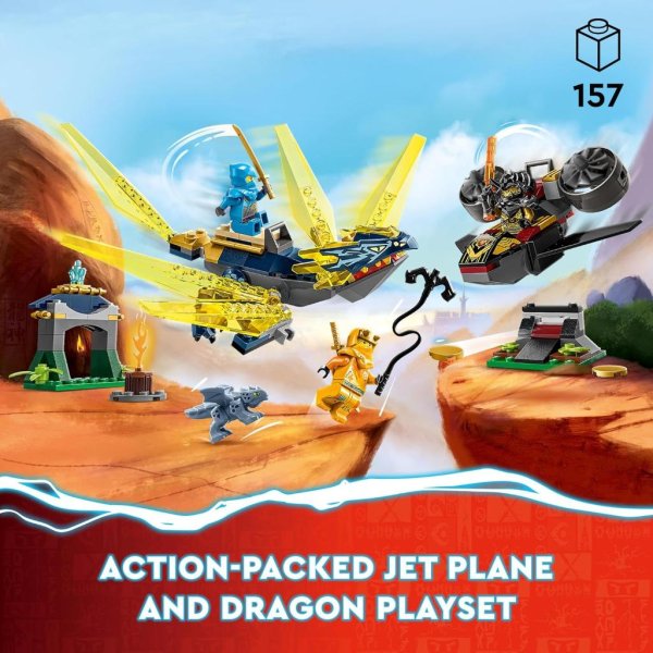 lego ninjago nya and arin’s baby dragon battle 71798 ninja building toy 1