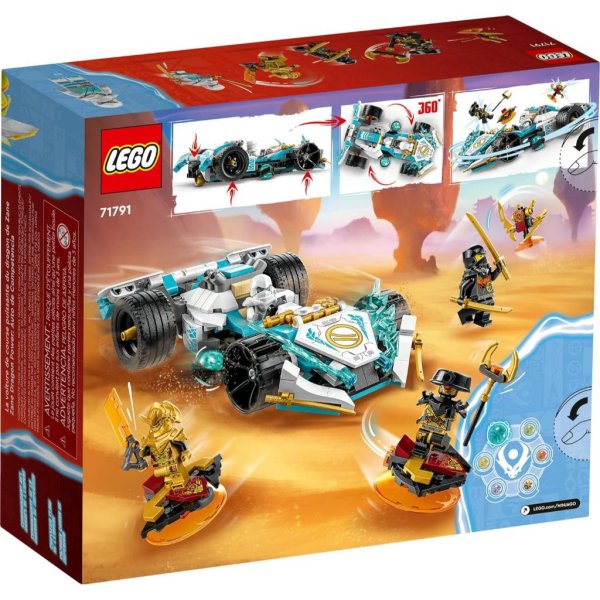 lego ninjago zane’s dragon power spinjitzu race car 71791 building toy set 5