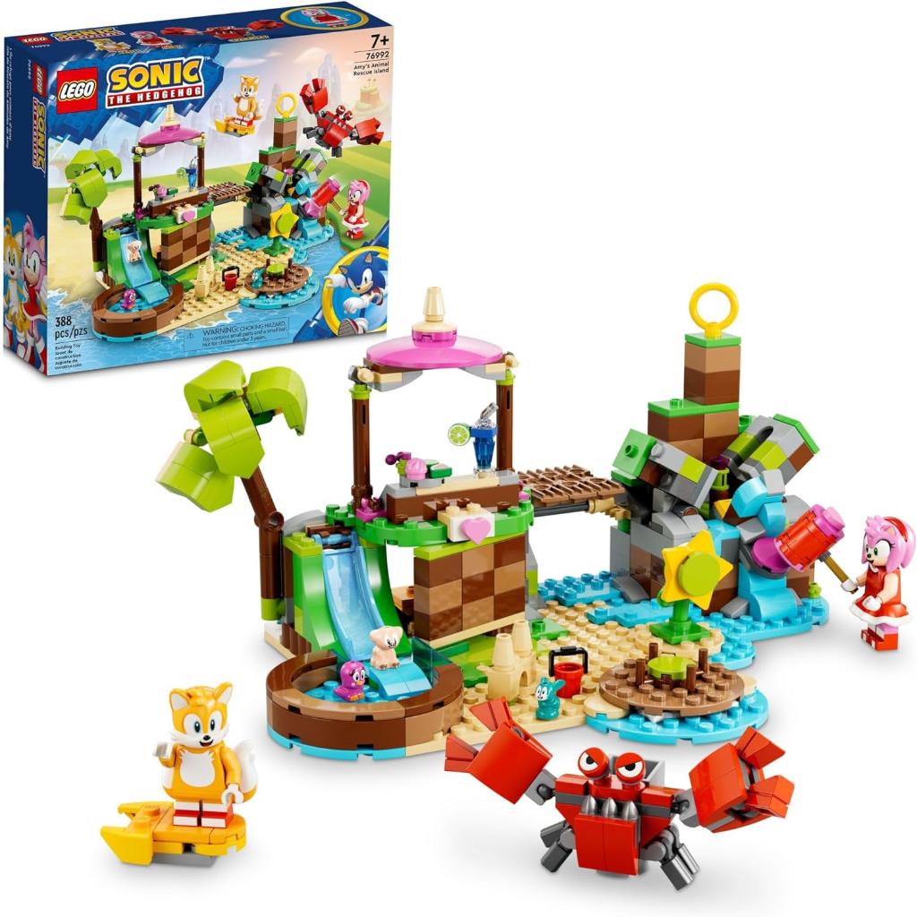 lego sonic the hedgehog amy’s animal rescue island 76992 building toy set —