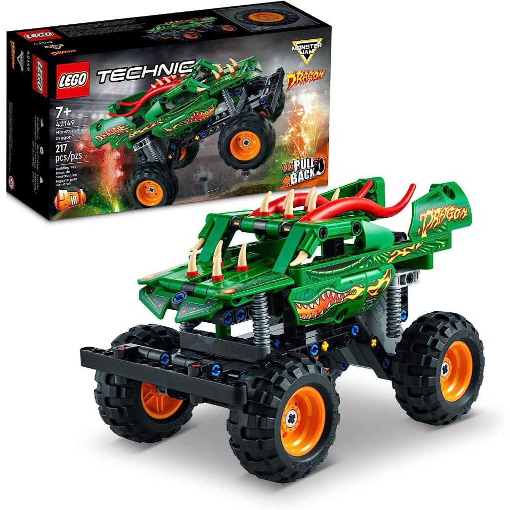 lego technic monster jam dragon 2in1 monster truck toy 42149 —