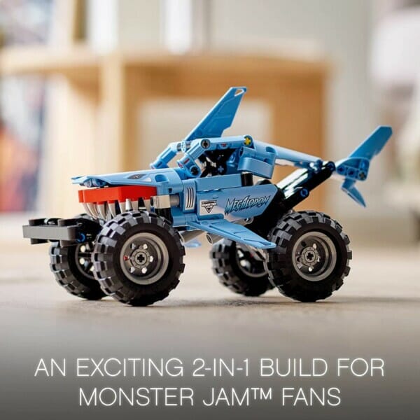 lego technic monster jam megalodon building set for kids (42134)