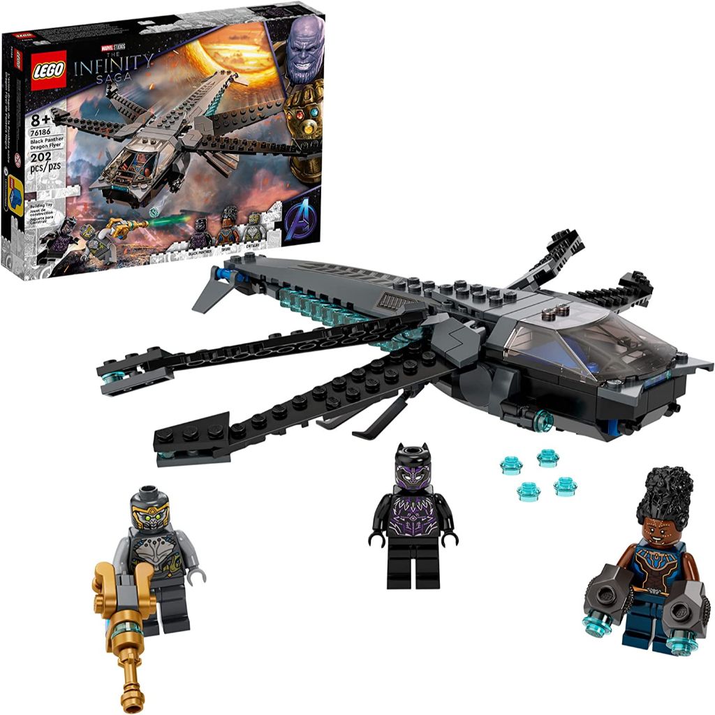 lego the infinity saga 76186 black panther dragon flyer (202pcs) (6)