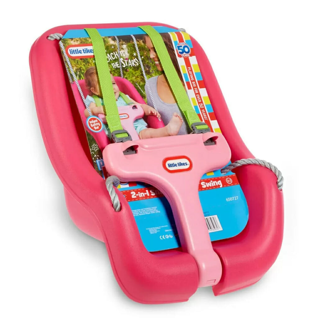 little tikes 2 in 1 snug ‘n secure™ swing – magenta2