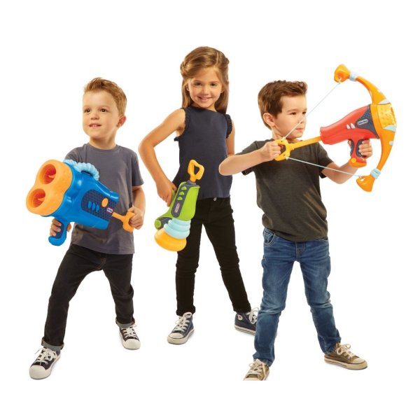 little tikes 651250 mighty blasters boom blaster toy blaster with 3 soft power pods4