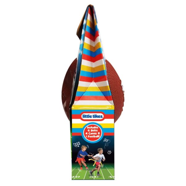 little tikes flag football, kids & youth outdoor sports 3 on 3 set2