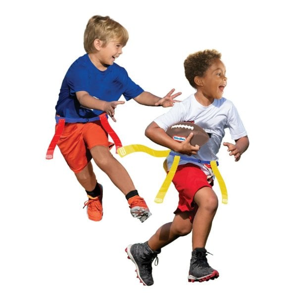little tikes flag football, kids & youth outdoor sports 3 on 3 set3