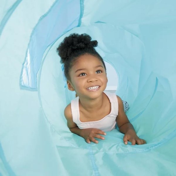 little tikes learn & play 2 in 1 activity tunnel with ball drop1
