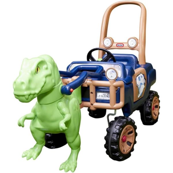 little tikes t rex dinosaur truck, foot to floor toddler ride on toy —1