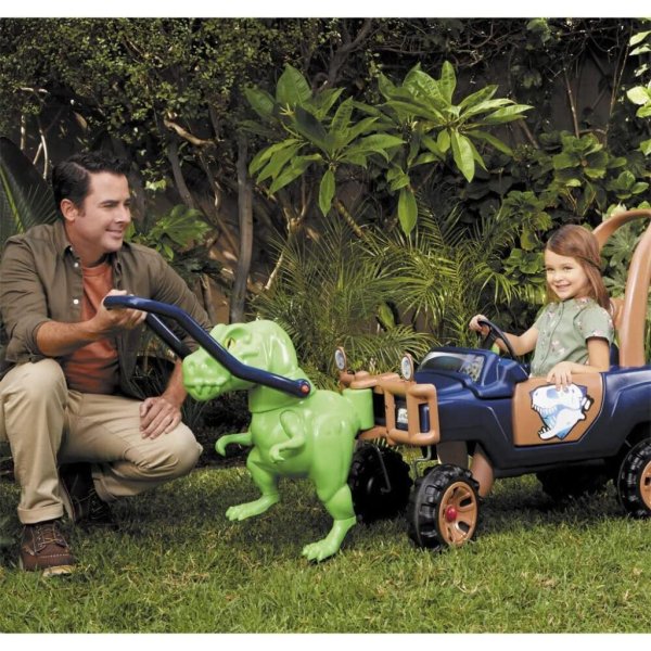 little tikes t rex dinosaur truck, foot to floor toddler ride on toy —4