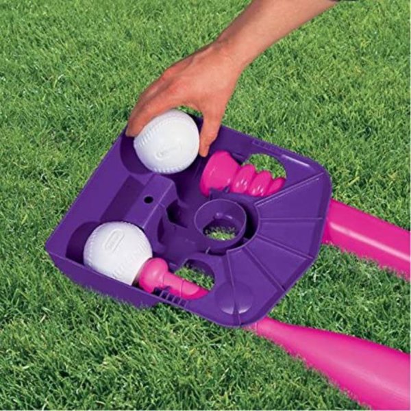 little tikes totsports kids t ball set pink2