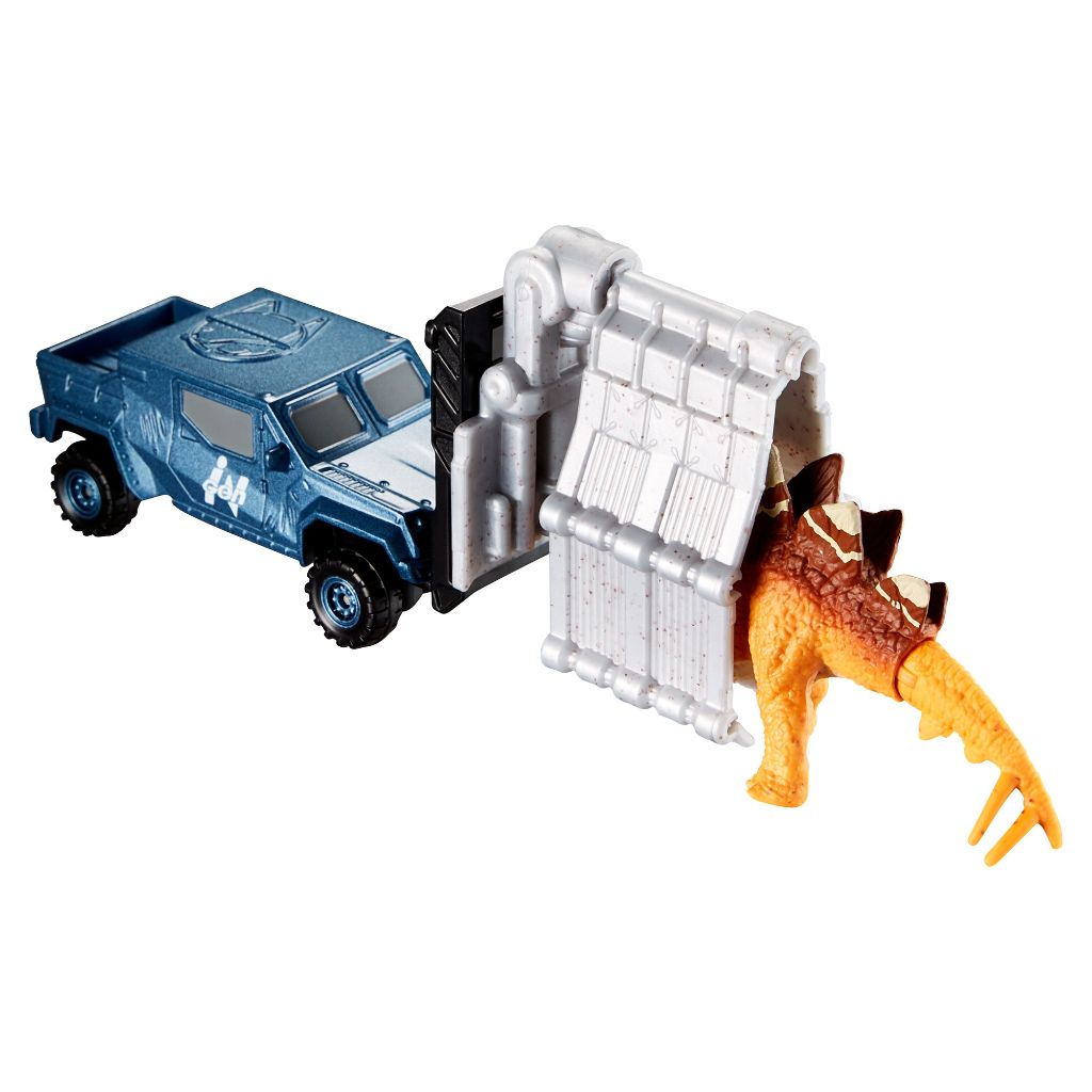 matchbox jurassic world dino transporter stegosaurus claw carrier