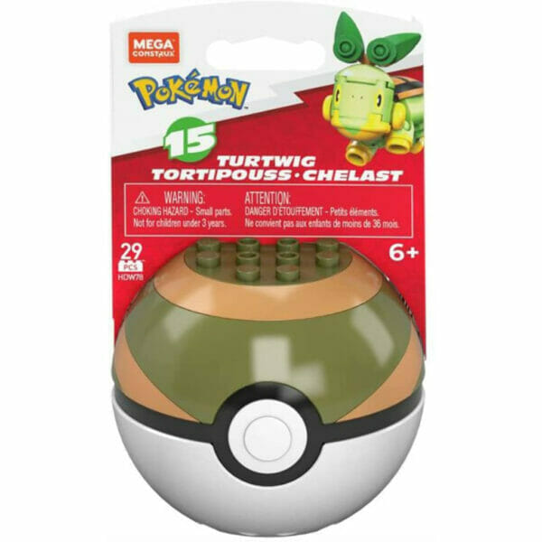mega pokemon turtwig building set with 26 bricks and special pieces (1)