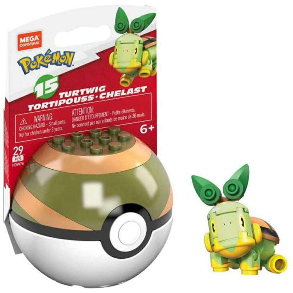 mega pokemon turtwig building set with 26 bricks and special pieces (4)