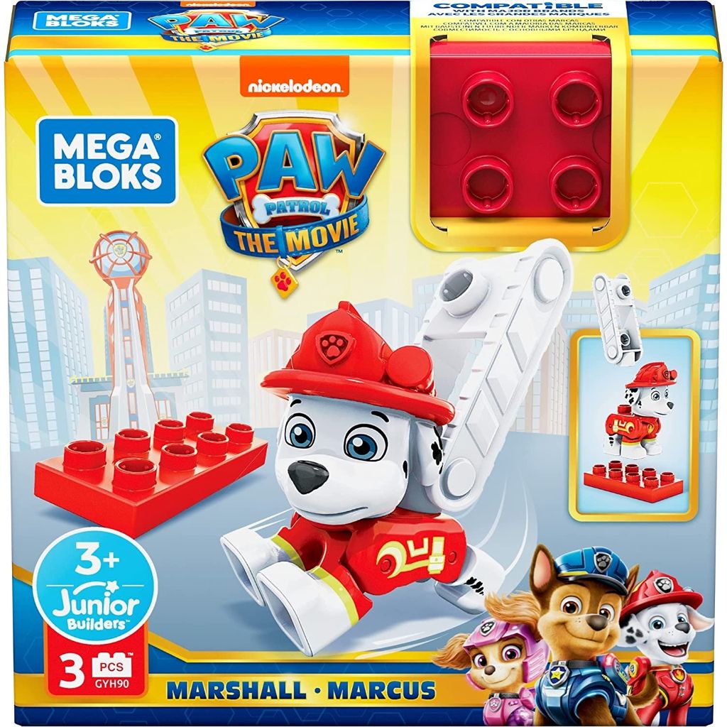 mattel mega bloks paw patrol junior builders marshall 4