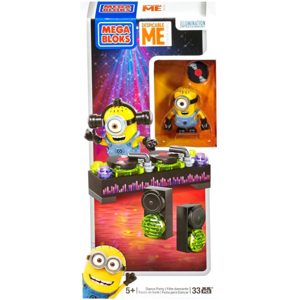 mega bloks despicable me minion dance party(33 pcs)