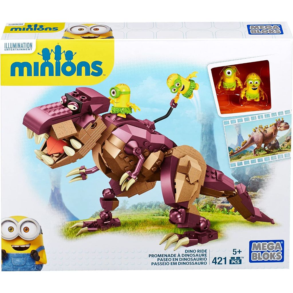 mega bloks minions dino ride building kit