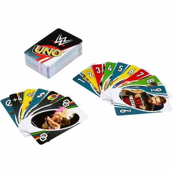 uno card game, matching wwe superstars1