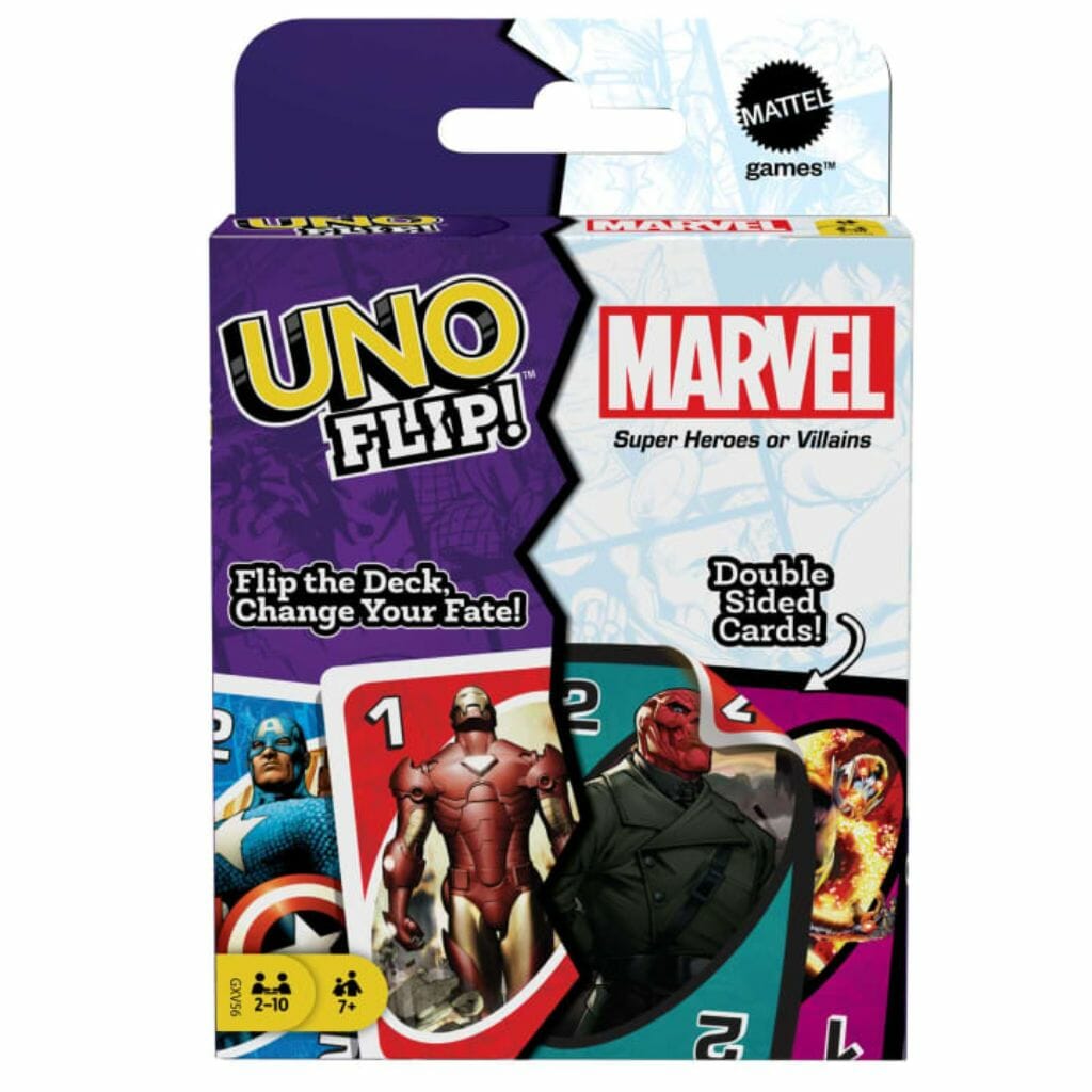 uno flip! marvel