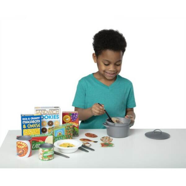 melissa & doug deluxe kitchen collection cooking & play food set 58 pieces (2)