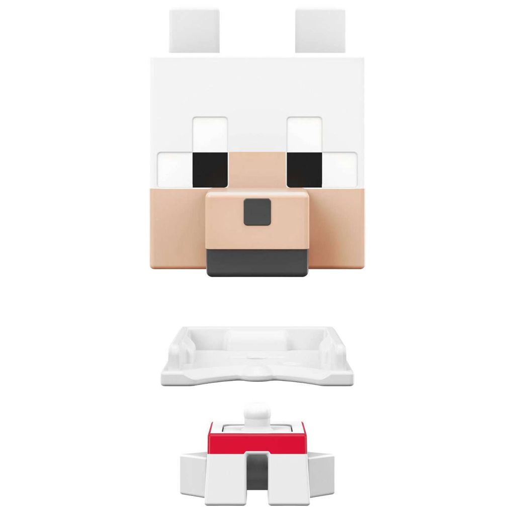 minecraft mob head mini tamed wolf (1)