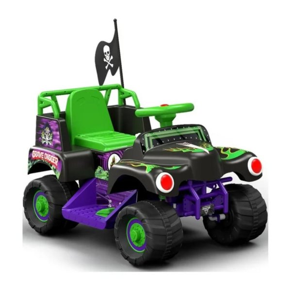 6 volt grave digger ride on car monster truck monster jam 2