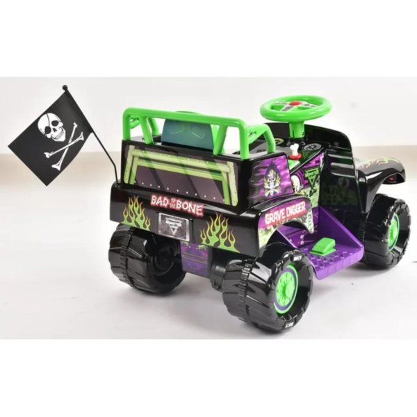6 volt grave digger ride on car monster truck monster jam 5