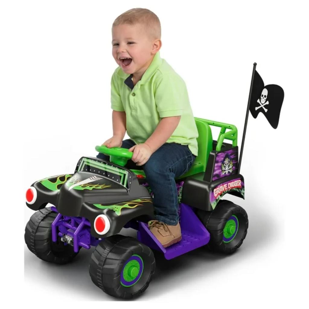 6 volt grave digger ride on car monster truck monster jam