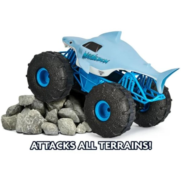 monster jam, official megalodon storm all terrain remote control3