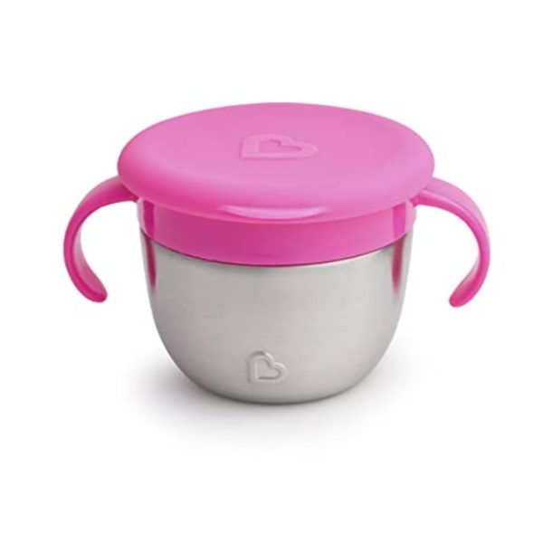 munchkin stainless steel snack catcher with lid 1