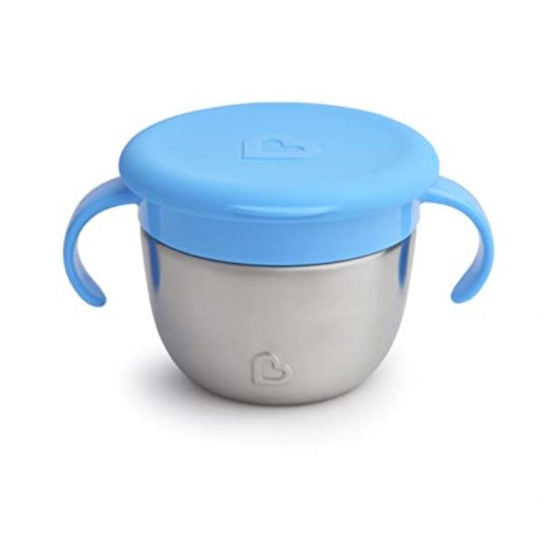 munchkin stainless steel snack catcher with lid 1