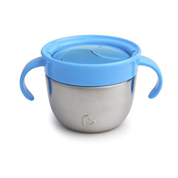 munchkin stainless steel snack catcher with lid 2