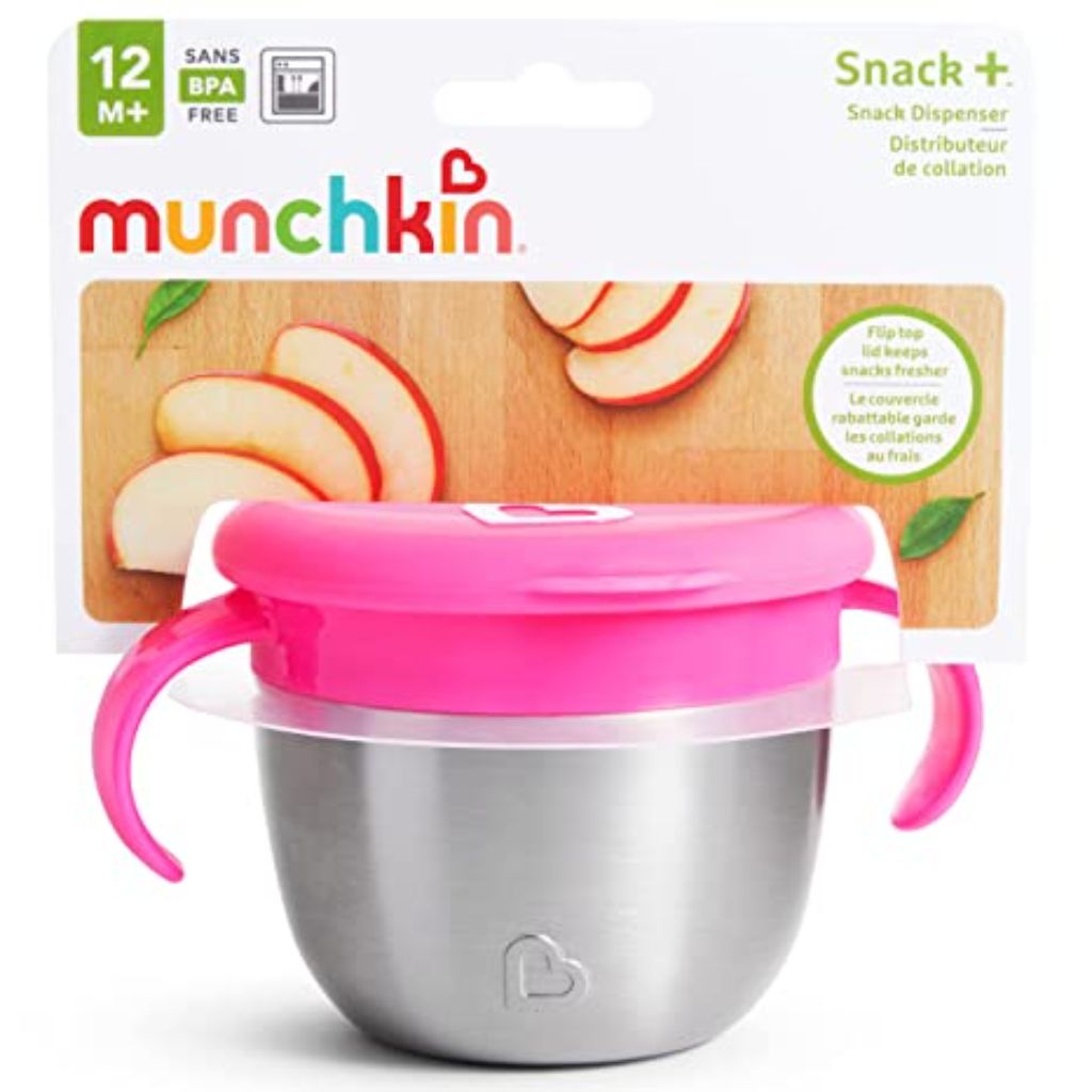 munchkin stainless steel snack catcher with lid 6