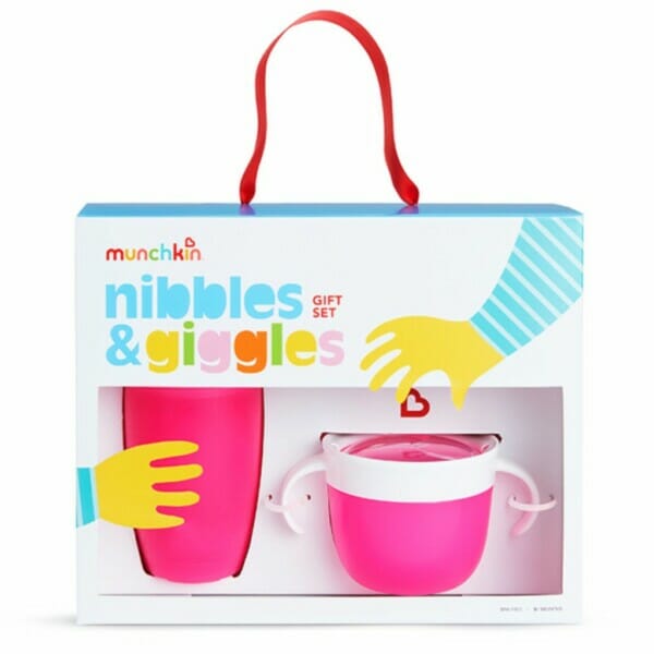 nibbles & giggles gift set pink 5