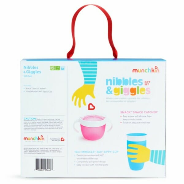 nibbles & giggles gift set pink 6
