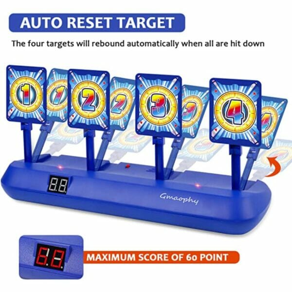 digital shooting targets with foam dart toy 2