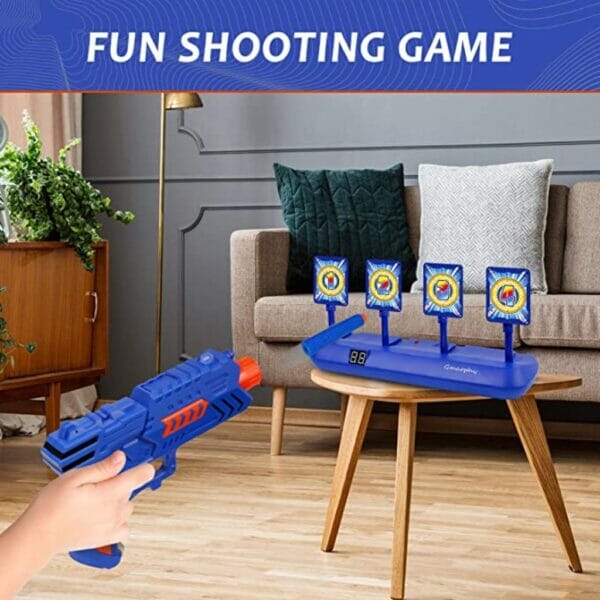 digital shooting targets with foam dart toy 5