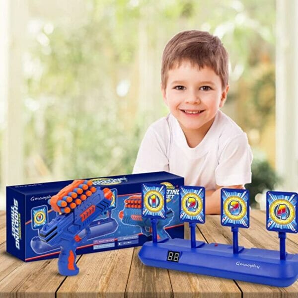 digital shooting targets with foam dart toy 6