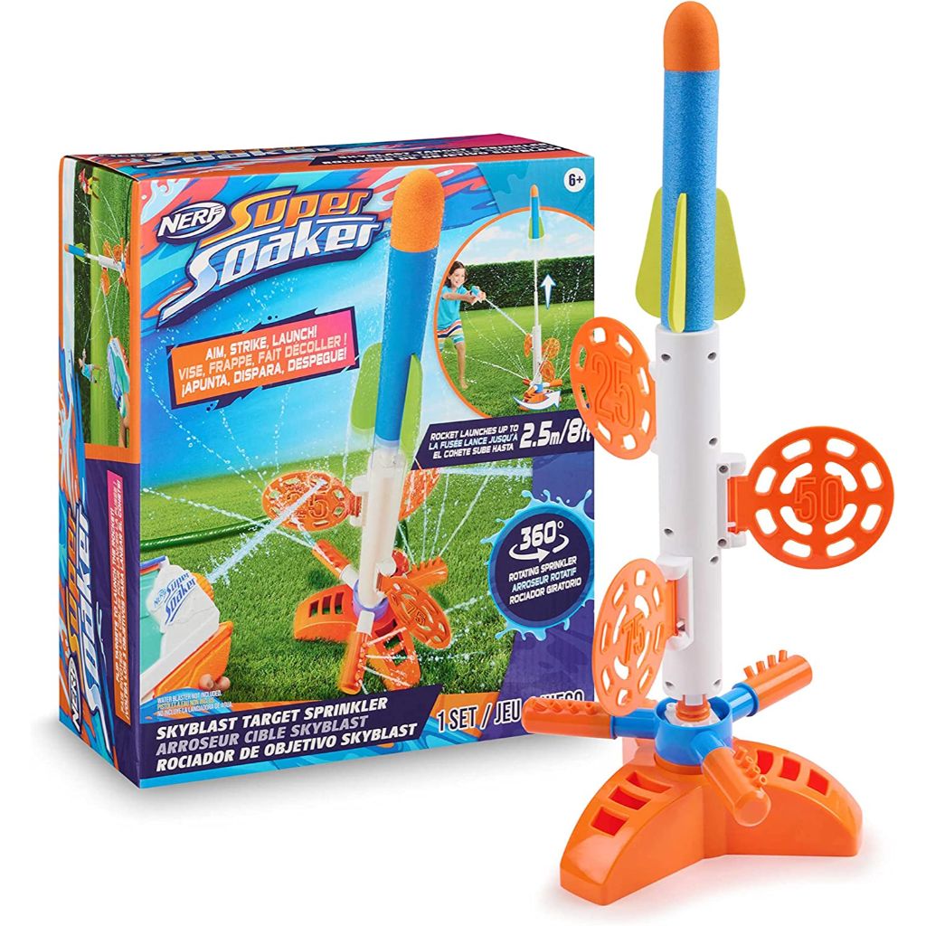 nerf super soaker skyblast target sprinkler