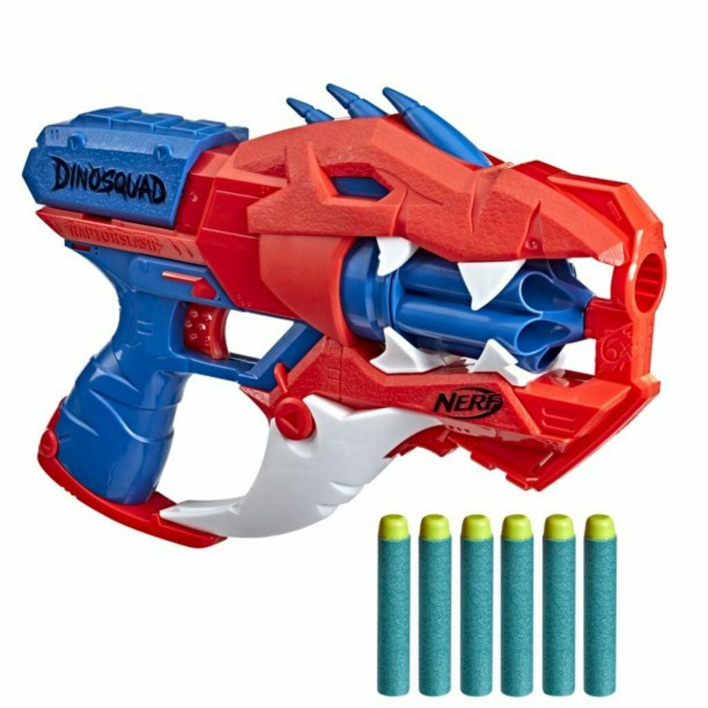 nerf dinosquad raptor slash dart blaster, 6 official nerf elite darts 1