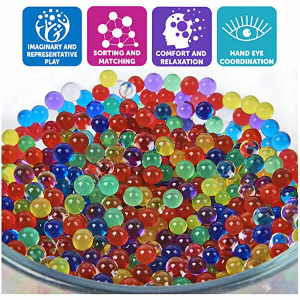 orbeez, the one and only, 75,000 non toxic rainbow water beads, sensory toy for kids aged 5 and up4