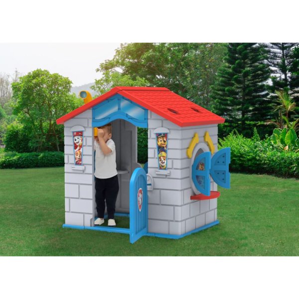 nick jr. paw patrol plastic indoor,outdoor playhouse with easy assembly
