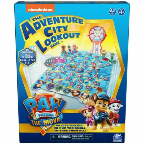 paw patrol the movie, adventure city lookout board game