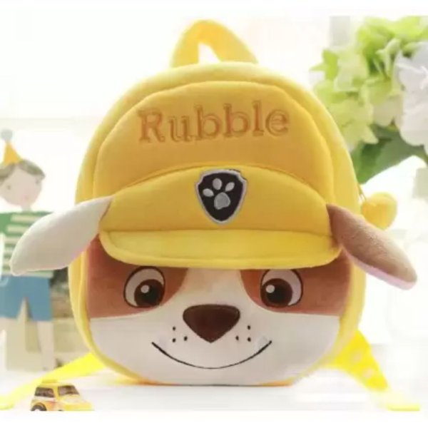 paw patrol rubble dog cartoon plush soft school bag backpack original imaffqva2z7qgkf2