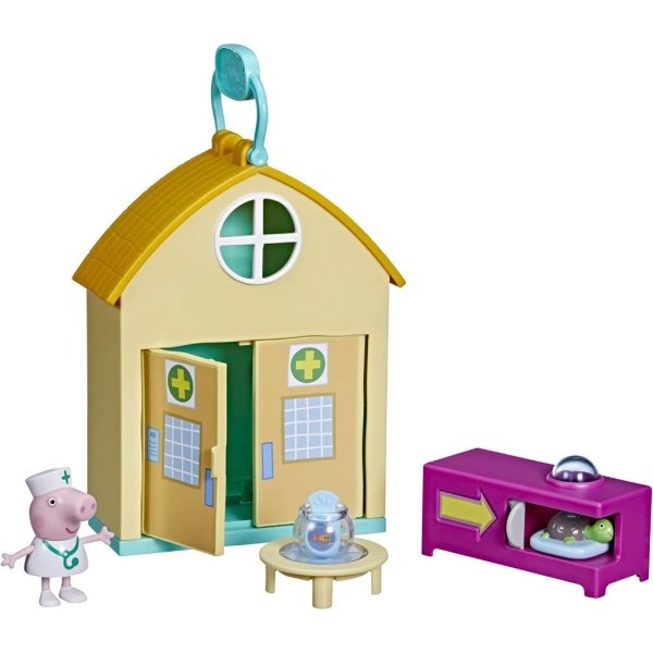 peppa pig peppa’s adventures peppa visits the vet fun playset preschool toy
