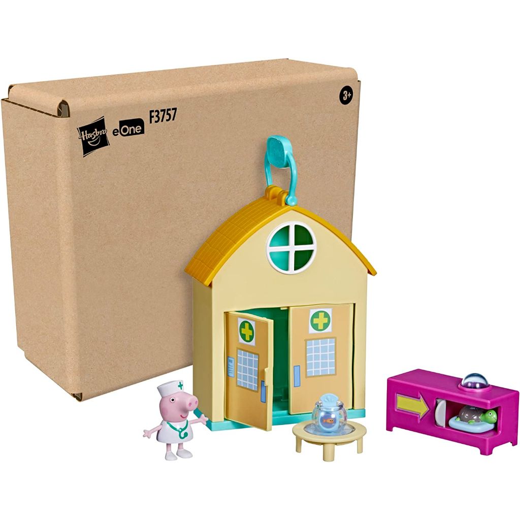 peppa pig peppa’s adventures peppa visits the vet fun playset preschool toy1